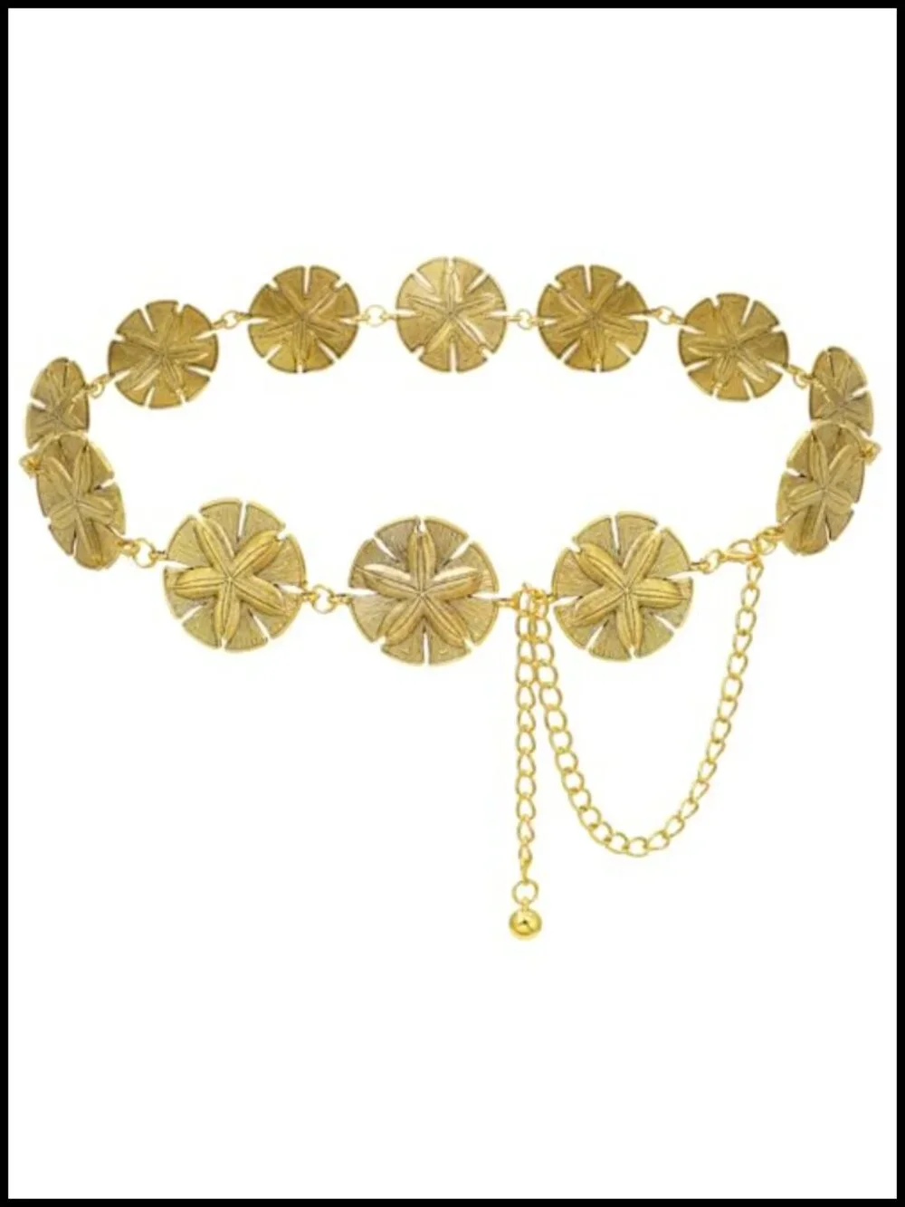 Gold Waist Chain Belt Metal Body Chain for Dresses Jeans